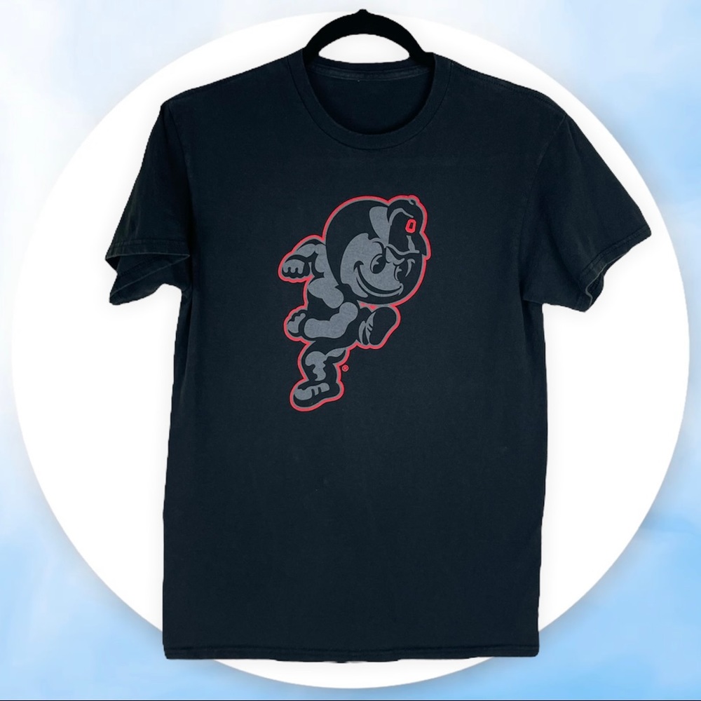 The Ohio State University Brutus Logo Short Sleeve T-shirt Black
